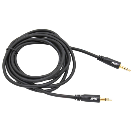 MOBILESPEC 6' 3.5mm to 3.5mm Auxiliary Cable, Black MBS12101